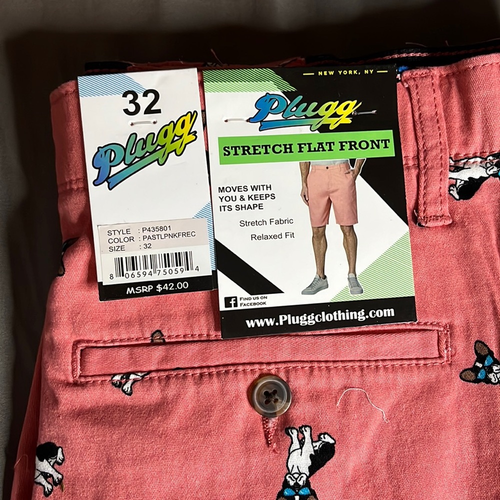 pink/salmon shorts/stretch